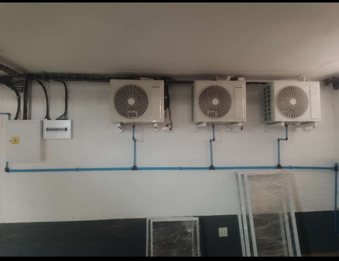 PNS ICE installing air-conditioning